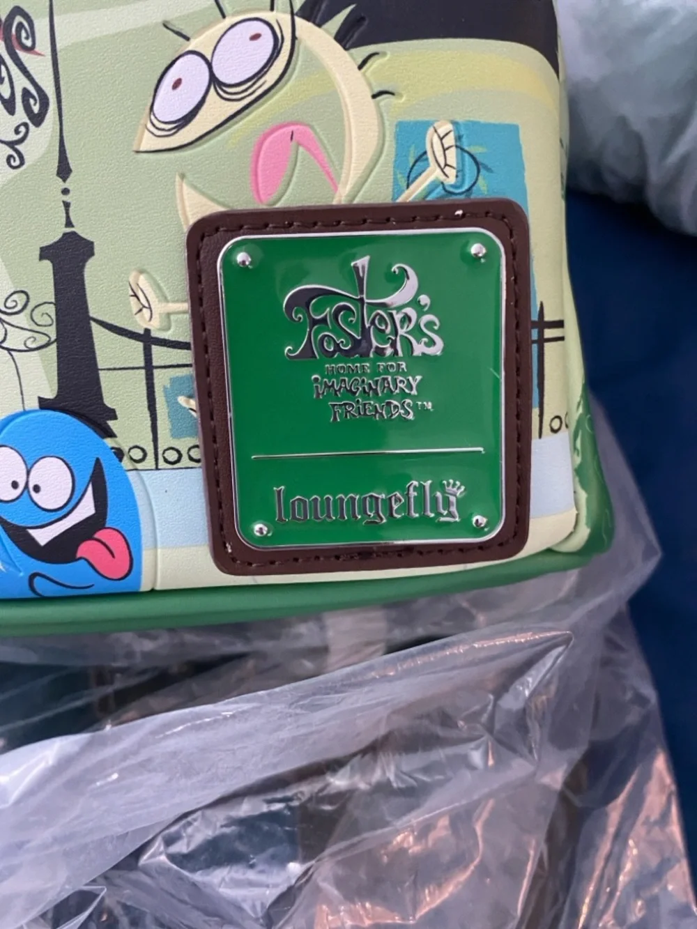 Loungefly Green Foster's Home for Imaginary Friends Mini Backpack - Picture 2 of 2